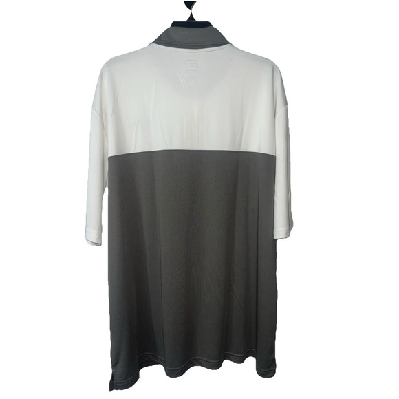 ProEdge Penn State Logo Polo White/Gray Polyester Shirt NCAA Mens Size 2XL - Picture 3 of 8